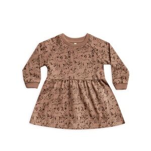 Rylee + Cru Woodland Raglan Dress in Truffle